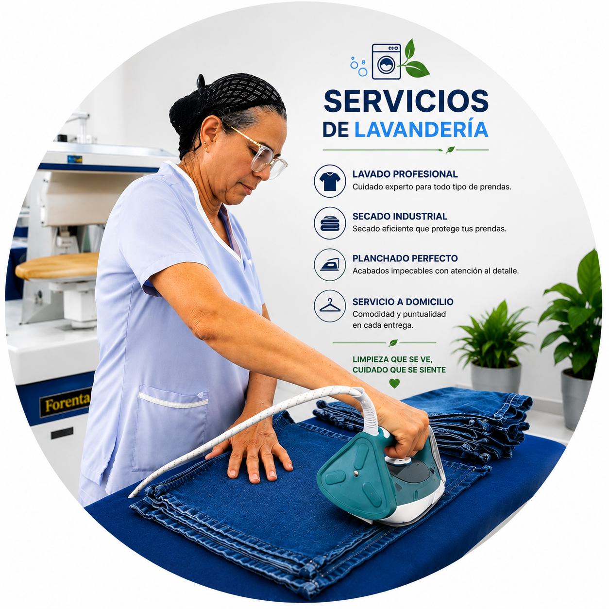 Servicios ofrecidos de lavanderia LIMPYTEC